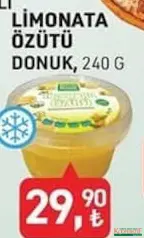 LİMONATA ÖZÜTÜ DONUK 240 G fiyat ve kampanya bilgisi